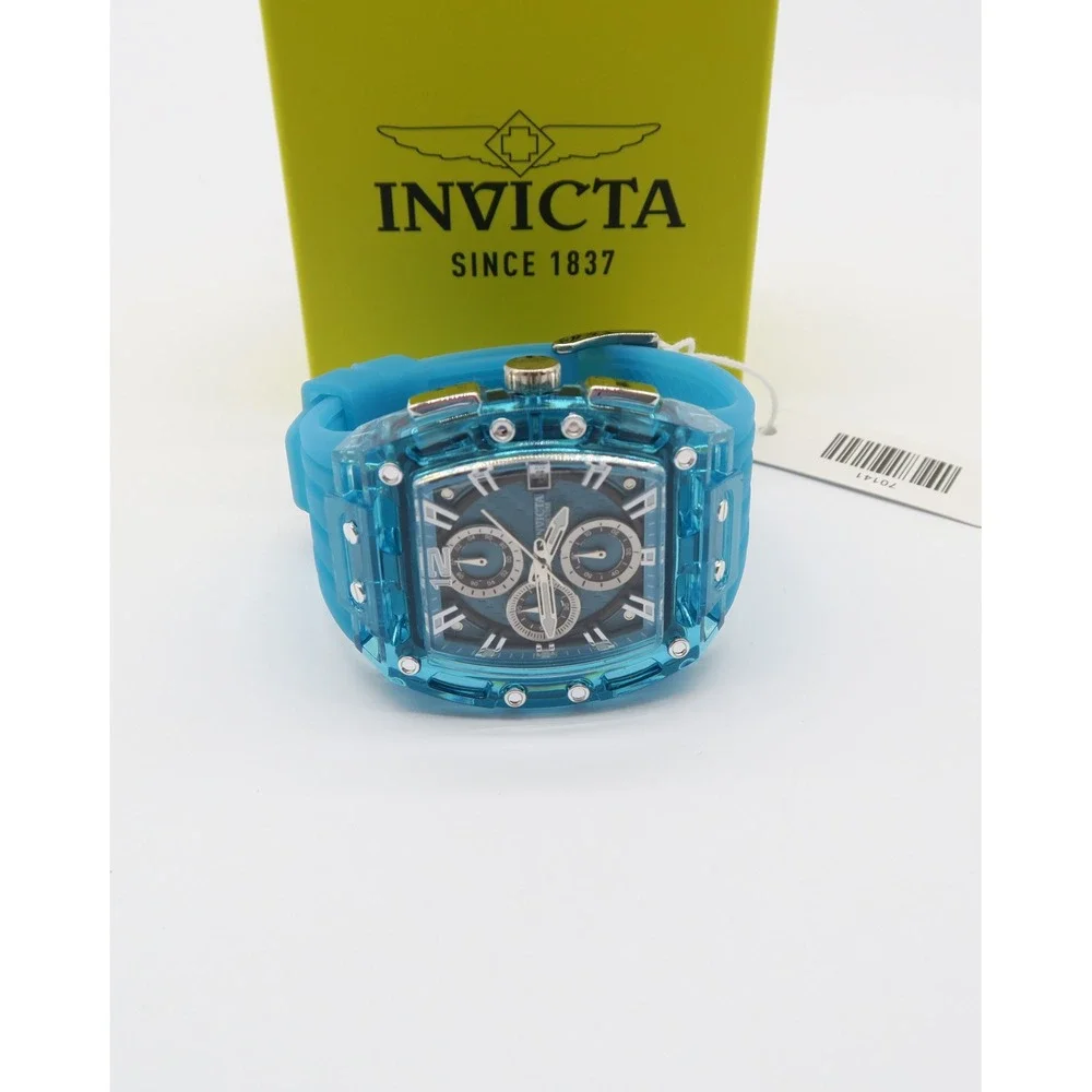 Invicta S1 Rally Allogrip Mens Chronograph Blue Watch 70141 New